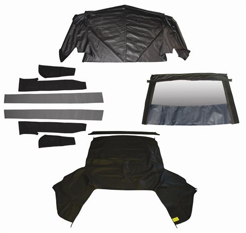 1983-90 Mustang Black Convertible Top Kit