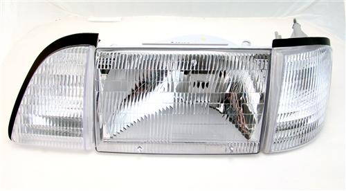 1987-93 Mustang Economy Headlight Kit with Clear Sidemarkers