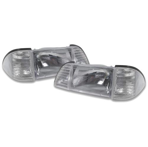1987-93 Mustang Economy Headlight Kit with Clear Sidemarkers