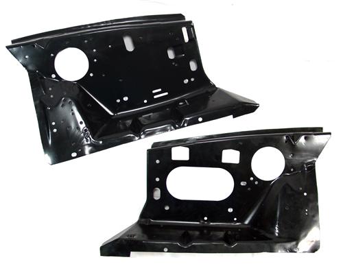 1986-93 Mustang Front Fender Apron Pair, with Factory Holes