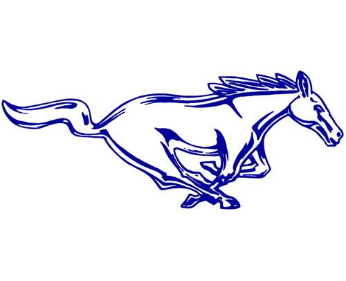 Ford mustang running horse decal #10