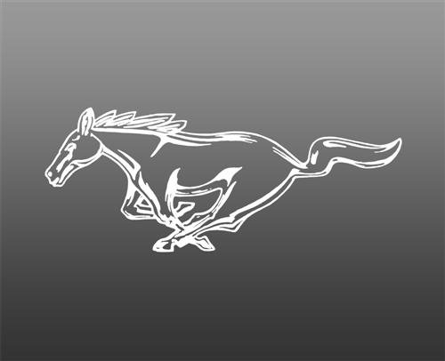Ford mustang running horse decal #4